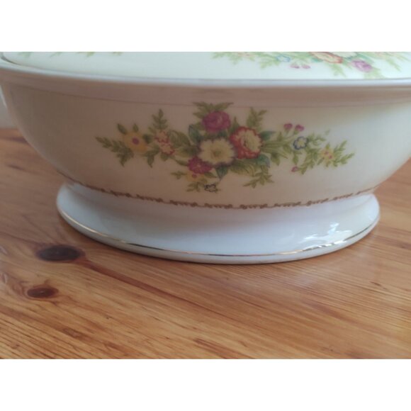 Vintage Ransom Japan Lidded Vegetable/Soup Tureen 1950's 10 1/2 in x 9 1/4 in - Picture 2 of 16